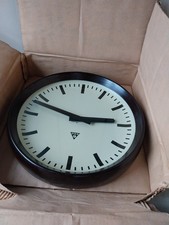 Pragotron PJ-42 / 1966  Industrieuhr im OVP mit Quartz Uhrwerk 1xAA Batterie