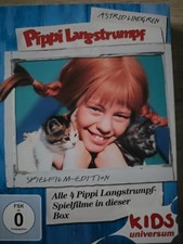 Pippi Langstrumpf von Astrid Lindgren - Alle 4 FILME auf DVD - NEUWERTIG