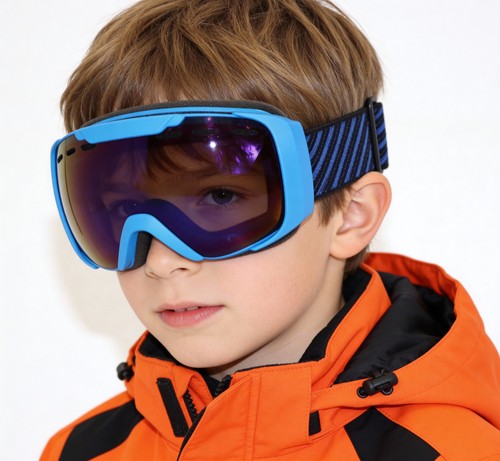 Kinder skibrille 100 - skibrille, 100%