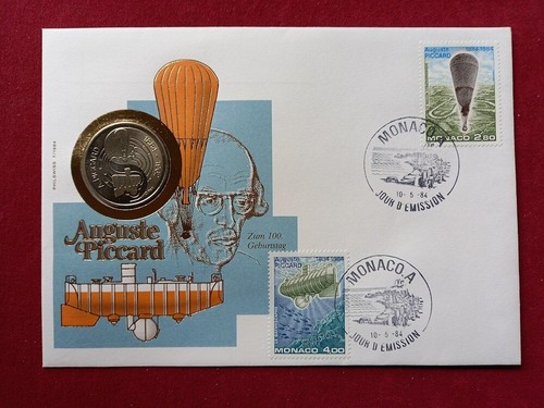 Monaco numisbrief 1984 - monaco,