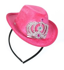 Haarreif mit Cowboyhut Cowgirl