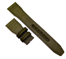 IWC Original XL Textil Band für Fliegeruhr Uhrenarmband 22/18mm grün Top Gun