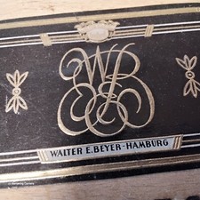 zigarrenkiste alt:Walter E.Beyer -Hamburg