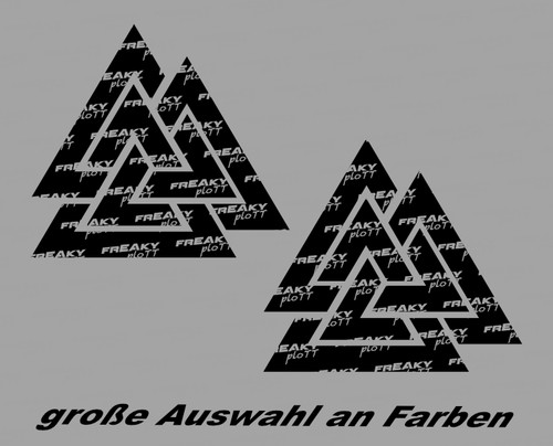 Valhalla valknut aufkleber - valhalla,