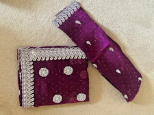 Indischer Designer lila Sari