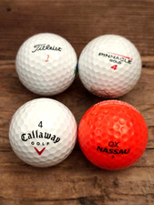 Konvolut - 4 x Logo Golfball -