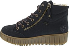 Rieker Damen Schnürstiefel TEX blau