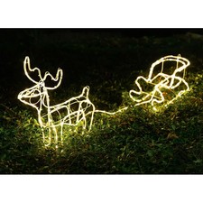 Rentier mit Schlitten 180 LEDs