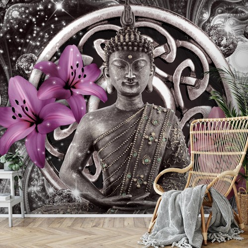Fototapete buddha lilie - buddha,