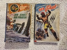 2 x alte Abenteuer/-Piraten Romane aus den 1950/60er Jahren