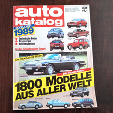 Auto Katalog Modelljahr 1989 -