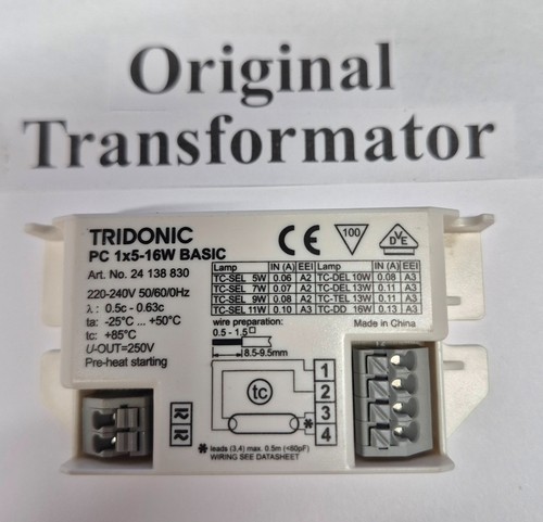 Tridonic 1x5 16w basic art - tridonic, pc