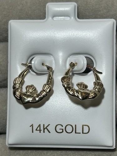 Kleine gelbgold claddagh - kleine,