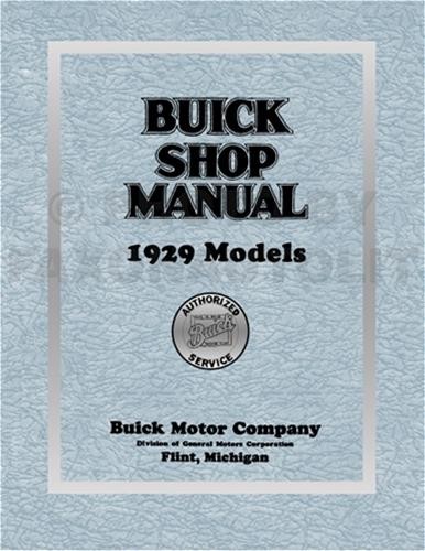 1929 buick shop manuell - 1929, 29