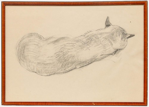 Graphitzeichnung aus der mitte - graphitzeichnung,