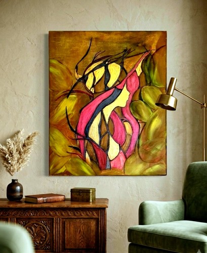 Acrylbild abstrakt unikat - abstrakt,
