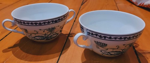 Zwiebelmuster suppentassen - 2x,