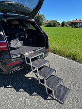 JOBUKAM Hundetreppe Auto Hunderampe 5-stufig für große Hunde faltbar TOP ZUSTAND