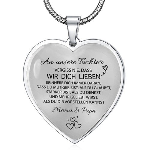Halskette tochter herz - halskette,
