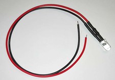 Anschlussfertig verkabelte Flacker LED 5mm blau Schweißlicht Flackerlicht Kerze