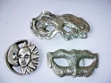 Umjubelt Gürtelschnalle Gürtel Schliesse Maske Masken Venedig Karneval 