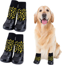Hundeschuhe Pfotenschutz Outdoor 4 Stück Anti Rutsch Schutz vor Hitze und Kälte
