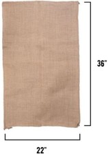 ONE 22" X 36" BURLAP SACK