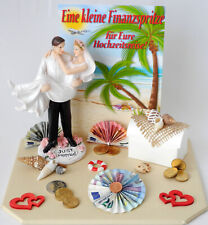 Geldgeschenk Hochzeit FINANZSPRITZE ♥ Brautpaar Maritim ♥ Geschenk Truhe + Deko