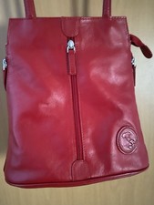 Tasche von Vera Pelle , tiefes Rot , gepflegt