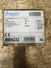 4x Hager MBN332
