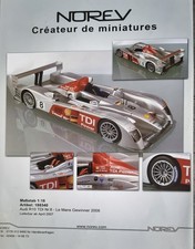 Norev Werbeseite....AUDI R10 TDI Nr.8 Le Mans in 1:18....Zeitungsanzeige #0702f