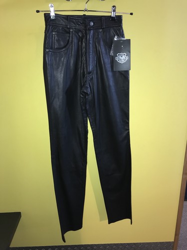 Raberg lederhose schwarz - lederhose, glatt