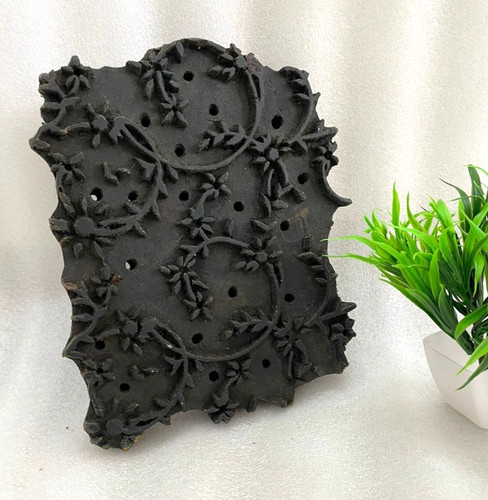 Antiker holz blumen druckblock - blumen,