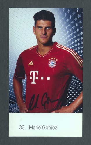 Autogrammkarte mario gomez - gomez, ---