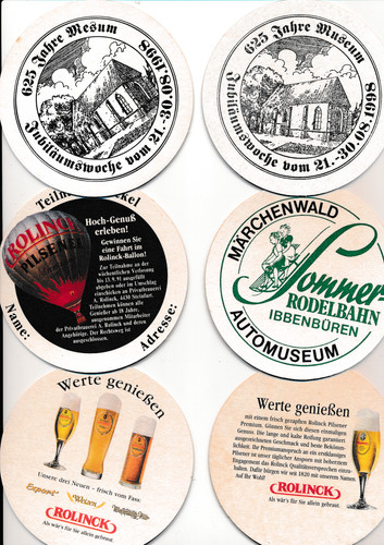Alte bierdeckel rolinck - bierdeckel,