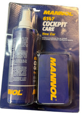 MANNOL Cockpit Care 6147 New Car 250 ml | Kunststoffpflege + Schwamm