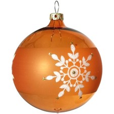 Weihnachtskugel orange