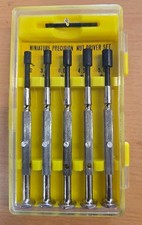 Feinmechaniker Werkzeug Set, 5 tlg. inkl. Aufbewahrungsbox, Nut Driver Set, Neuw