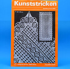 Kunststricken | Decke Deckchen | Verlag für die Frau # 2063 | DDR 1979