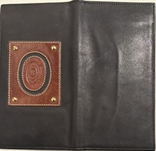 Aigner - Leder Kreditkarten-Etui/-Hülle - Echt Leder -Etui schwarz/braun Etienne