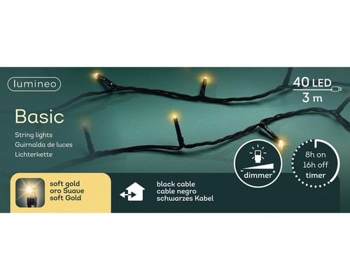 Lumineo lichterkette basic - lumineo, 40