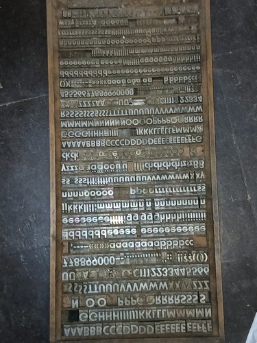 Bleilettern ganze schrift - bleilettern,,