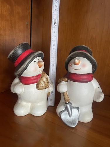 Schneemann figuren 2er set - schneemann,