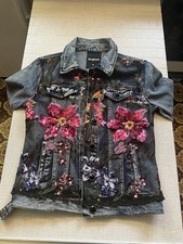 Desigual Pakaian Jadi Wanita Damen Jacke Gr. 36 Blau