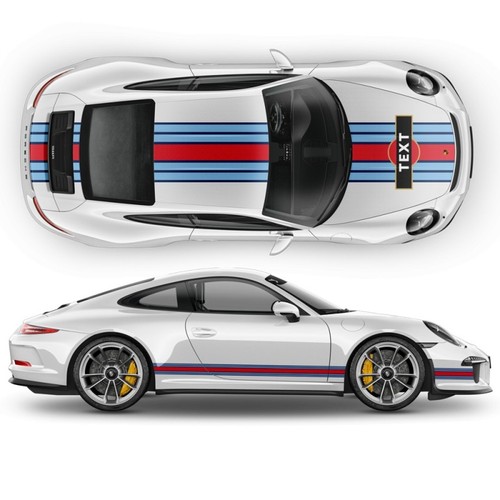 Martini racing style aufkleber - racing,