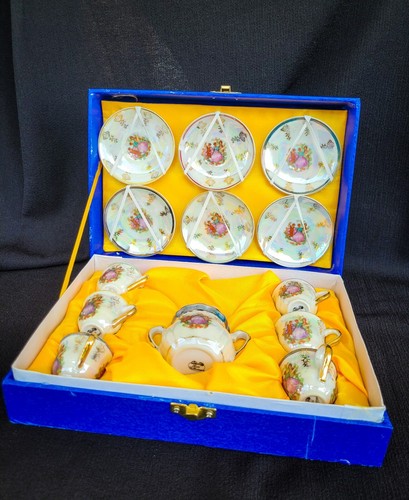 Porzellan miniatur teeservice - porzellan,