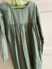 H&M Seersucker Larngarmkleid