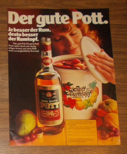 Seltene werbung der gute - werbung, pott