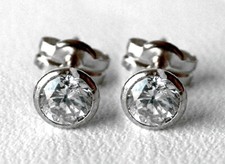 585 ECHT WEIßGOLD *** 1 Paar