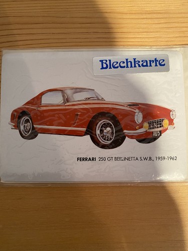 Blechschild ferrari 250 - 250, gt